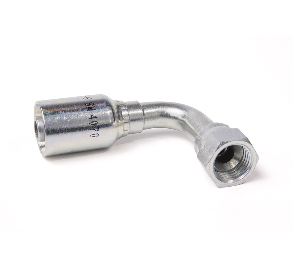 Global Fittings - 56 Series - Inch Female JIC 37° - Swivel - 90° Elbow - Medium Drop