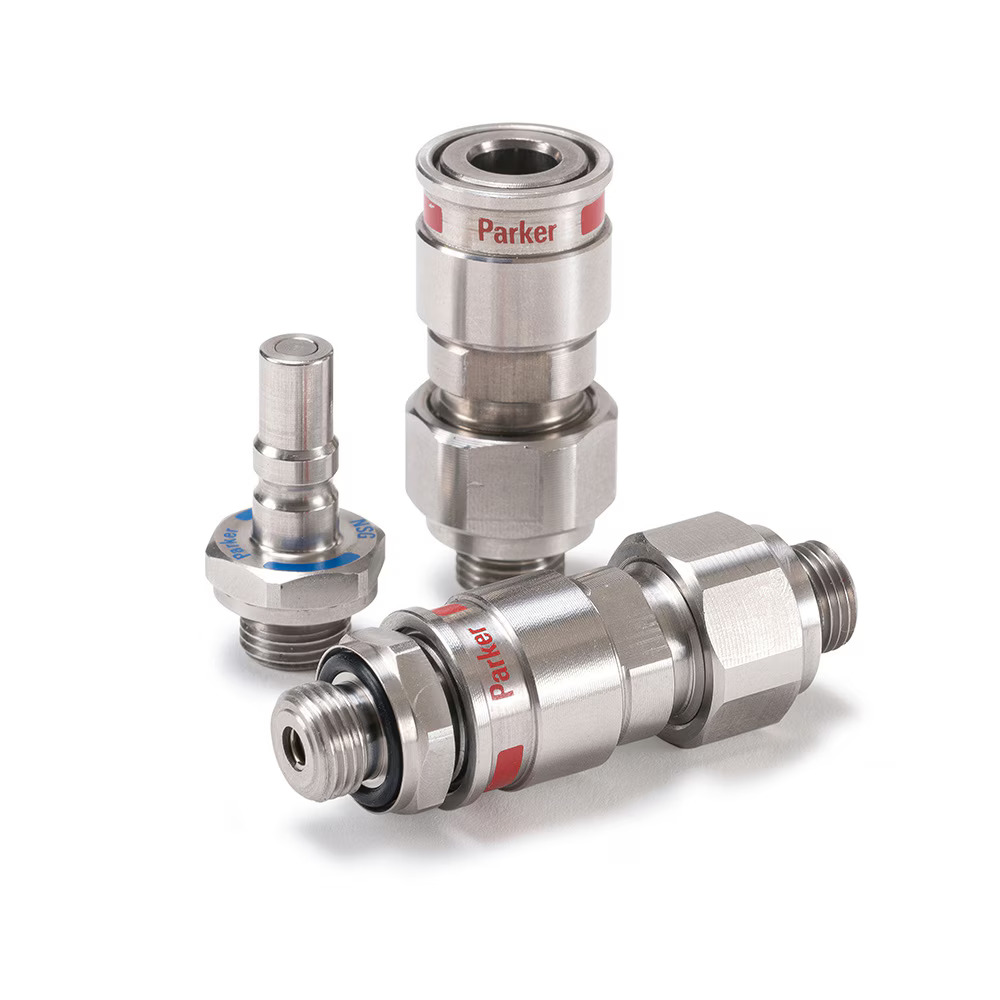 Flat Face Hydraulic, Liquid Cooling Quick Connect Couplings - NSG Series Female Coupler Male BSPP