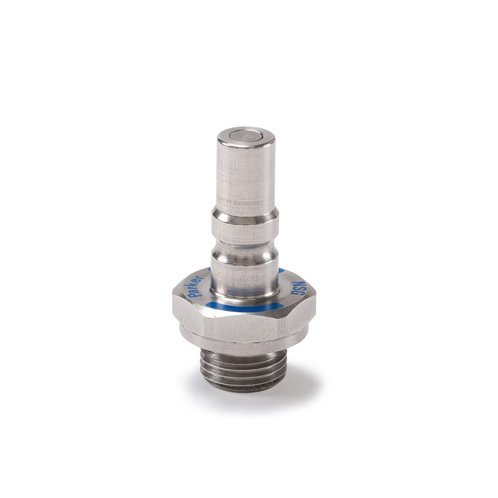 Flat Face Hydraulic, Liquid Cooling Quick Connect Couplings - NSG Series Male Nipple Male BSPP