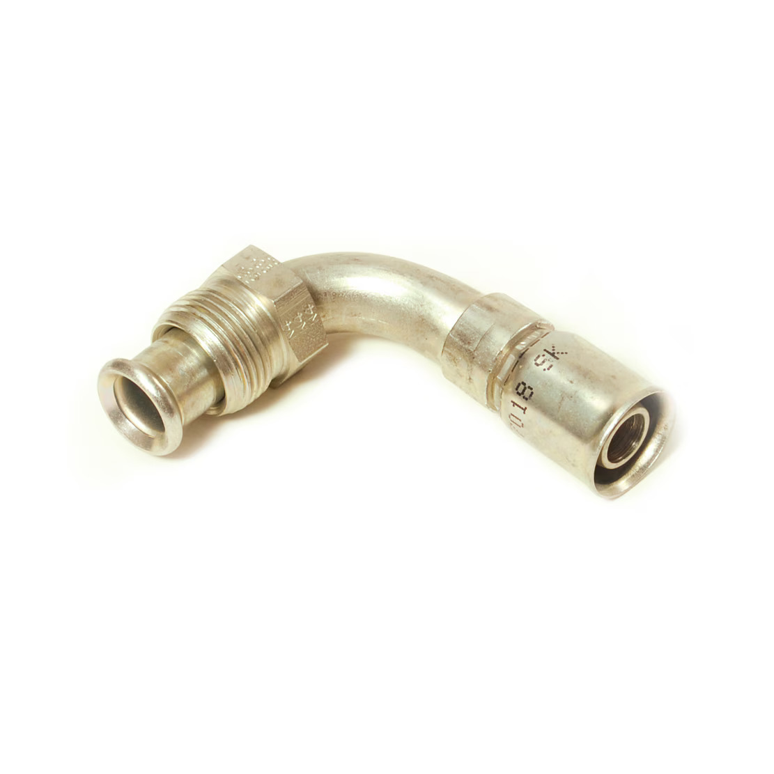 Permanent Fittings for PTFE Hose - 91/91N Male Inverted SAE 45° - Swivel - 90° Elbow