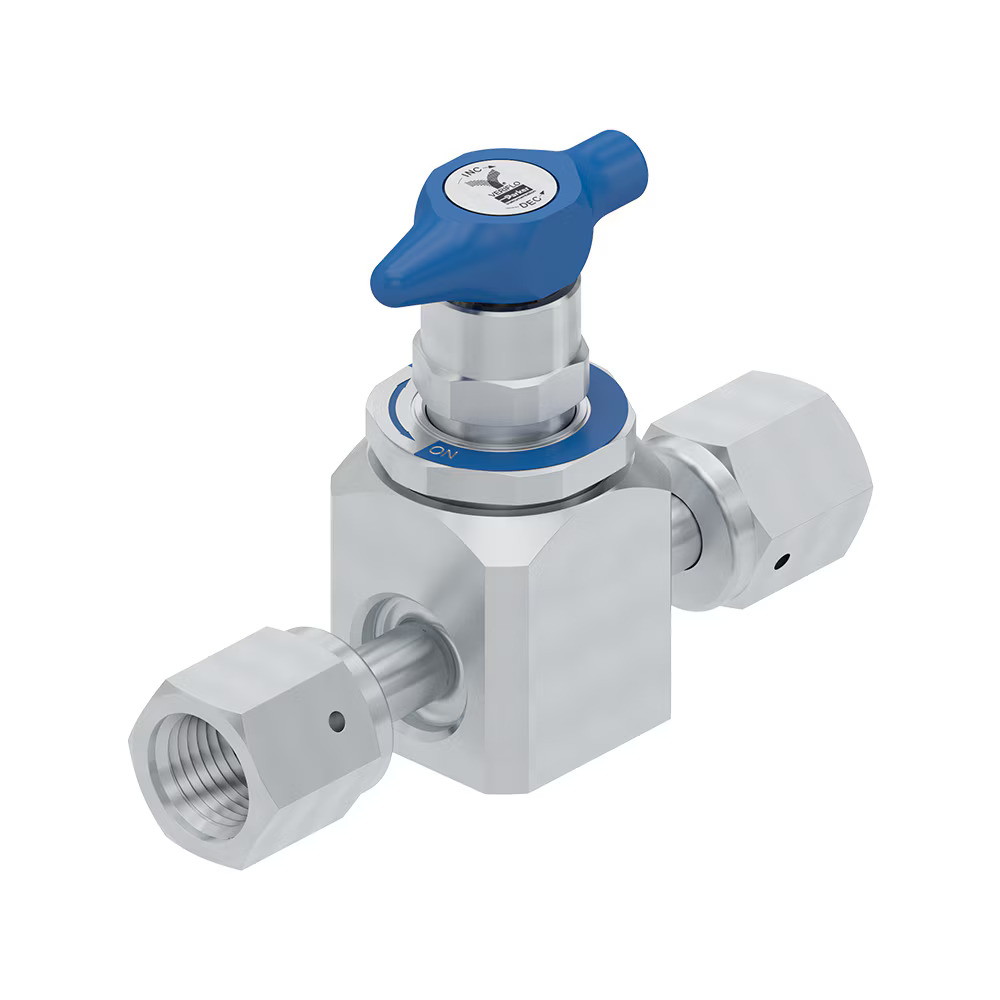 Ultra-High Purity (UHP) Low Flow, Low Pressure Diaphragm Valve – 930 Series Manual Mini-lever
