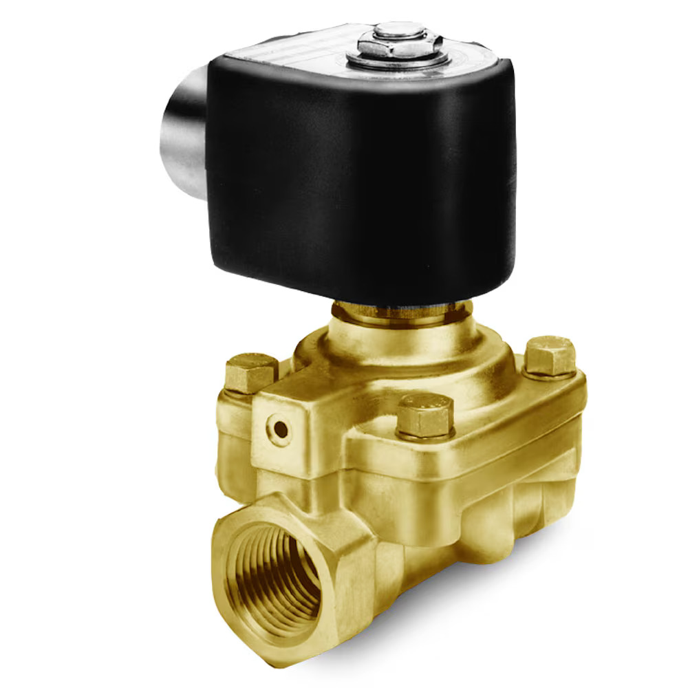 Parker 2-Way Normally Open, 2" NPT General Purpose Solenoid Valves