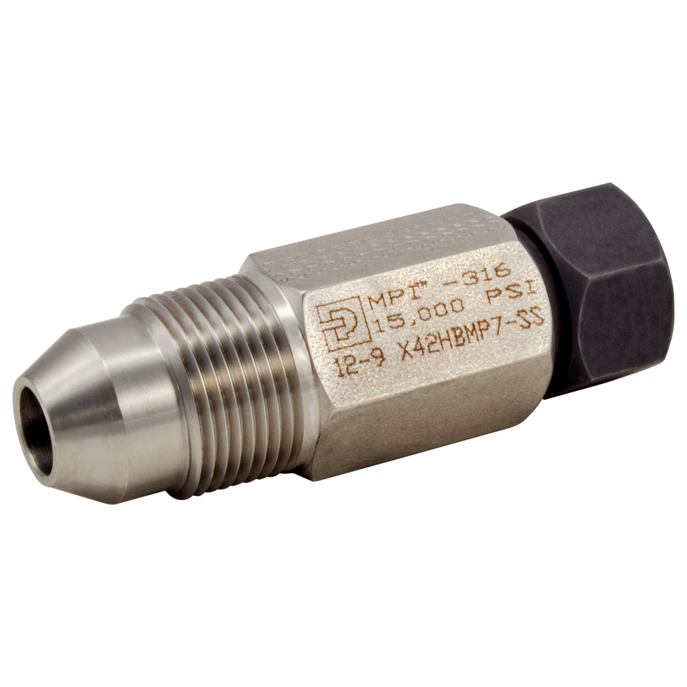 Tube Fitting, Inverted Two ferrule Compression - MPI Series Medium Pressure to MPI Connector