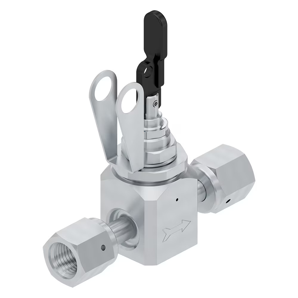 Ultra-High Purity (UHP) Low Flow, Low Pressure Diaphragm Valve – 930 Series Manual Toggle