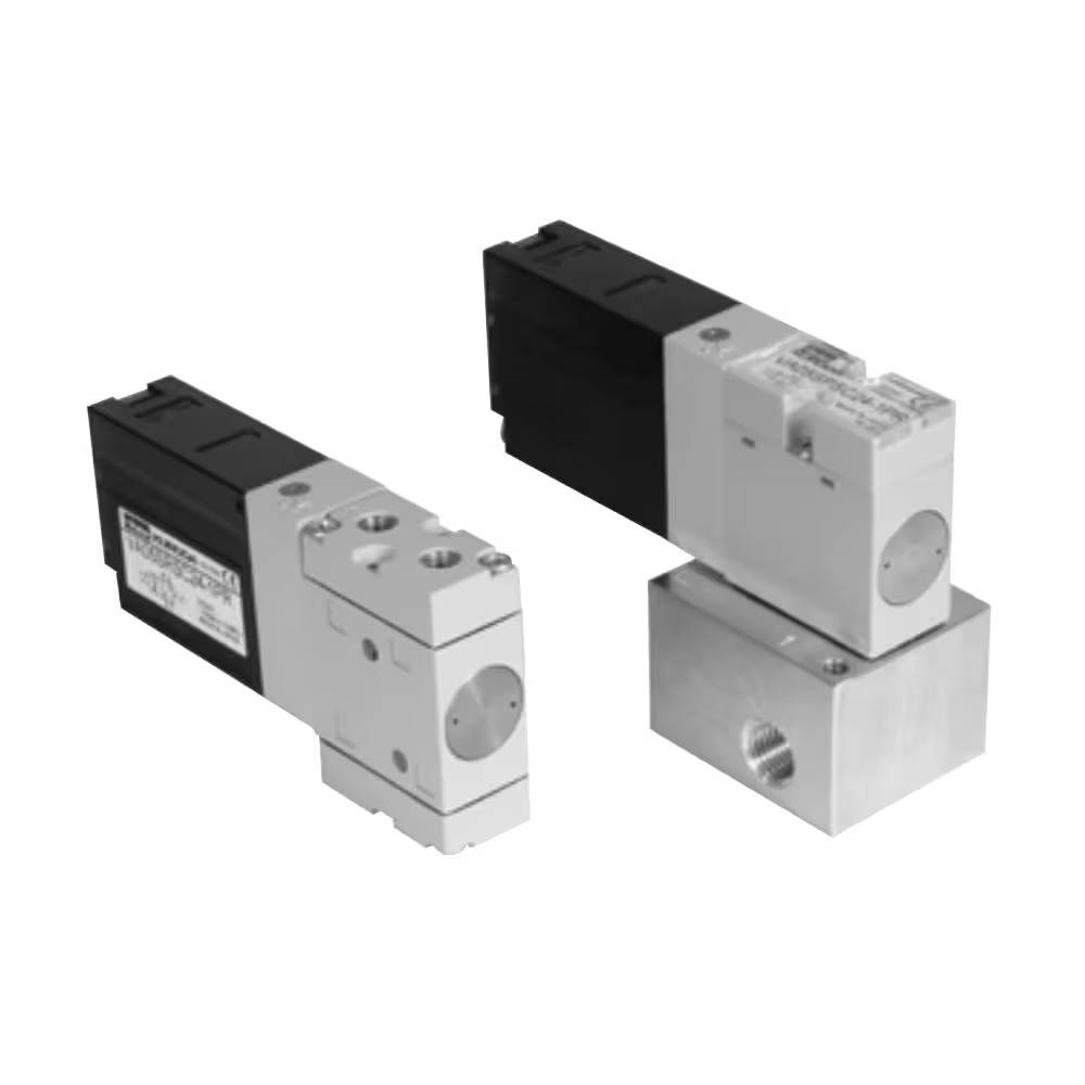 Miniature size 4-port, 2-position direct-acting solenoid valve, VA05 series Single solenoid (for Manifold
