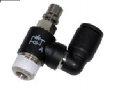 Miniature Swivel Udgang Flow Regulator Ventil, Udvendig Gevind BSPT Gevind