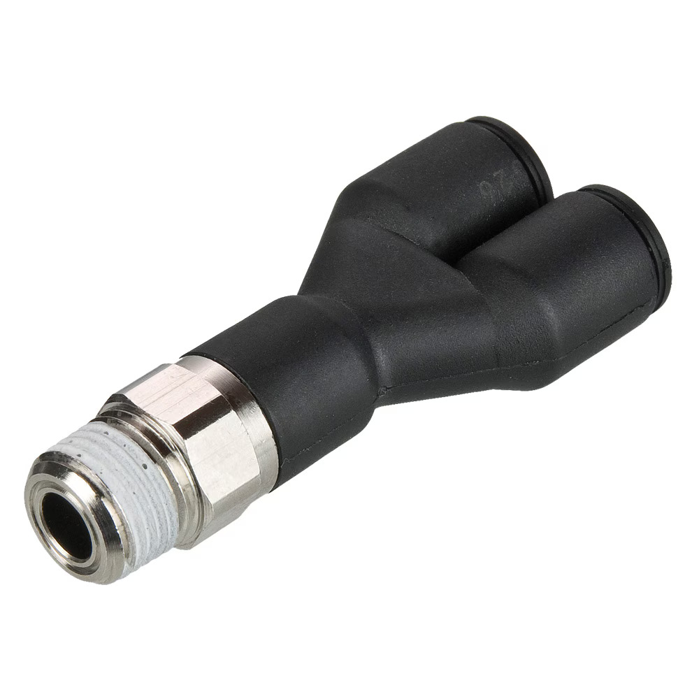 Composite Push-to-Connect Fittings - PLP Composite Wye Tube to Pipe Push-to-Connect NPT