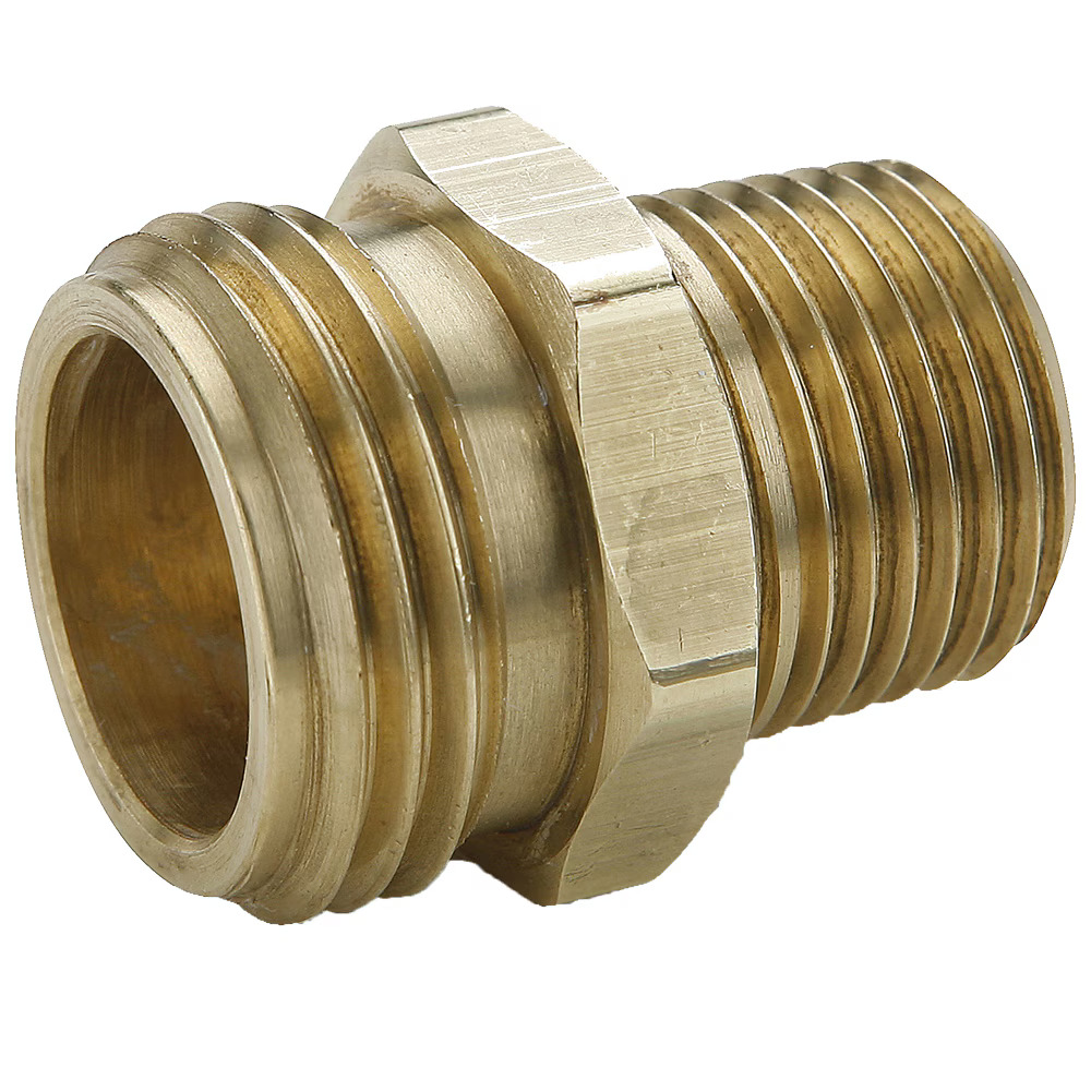 Brass Garden Hose Fittings Connector Male Hose to Male Pipe