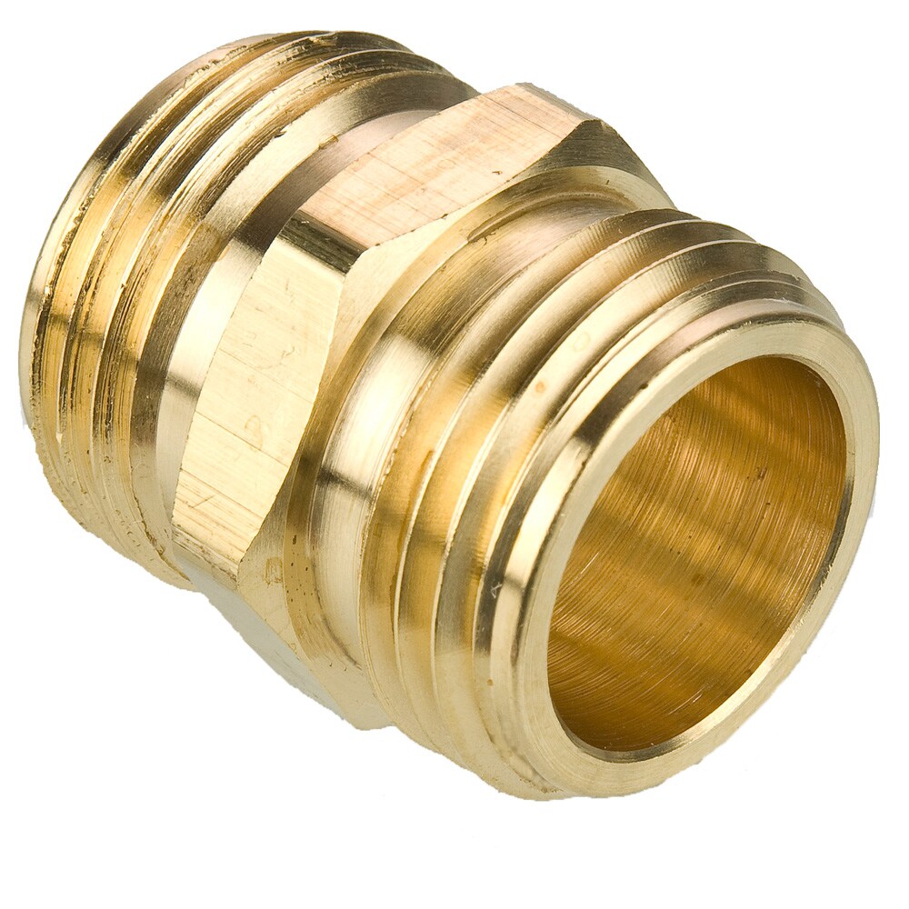 Brass Garden Hose Fittings Connector Male Hose to Male Hose