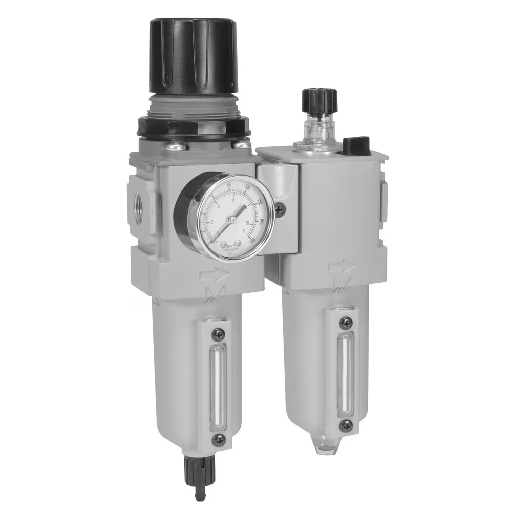 Transair FRL Combination Units 2 piece (Filter/Regulator + Lubricator