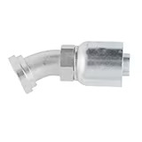 Crimp Style Hydraulic Hose Fitting – 71 Series Fittings SAE Code 61 Flange Head Elbow 30°
