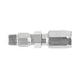 Field Attachable Hydraulic Hose Fitting - 30 Series Fittings Straight Male NPTF Pipe - Swivel Steel