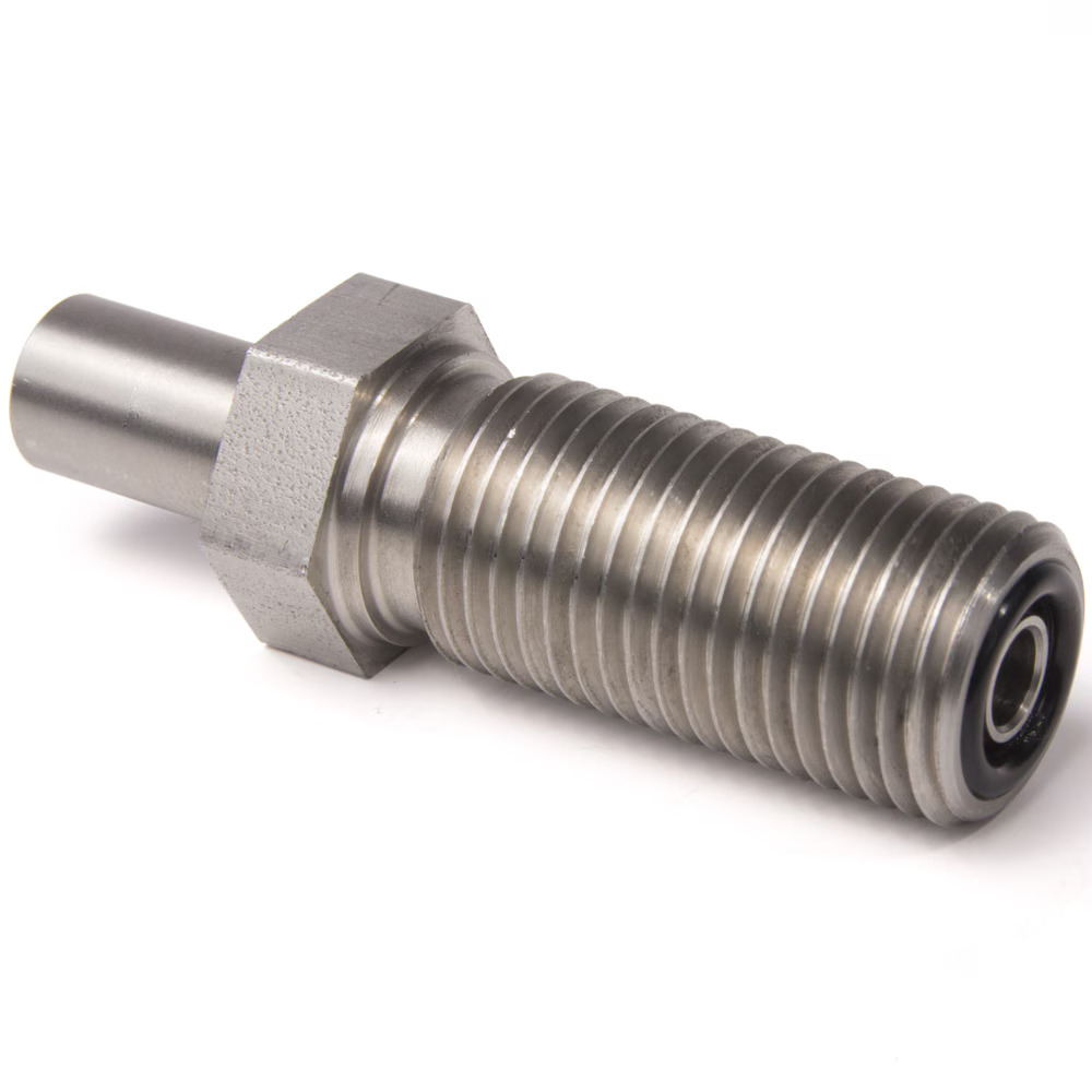 Permanent Crimp Fittings - SF Series Male Seal-Lok® - Bulkhead without Locknut - Straight (with O-Ring