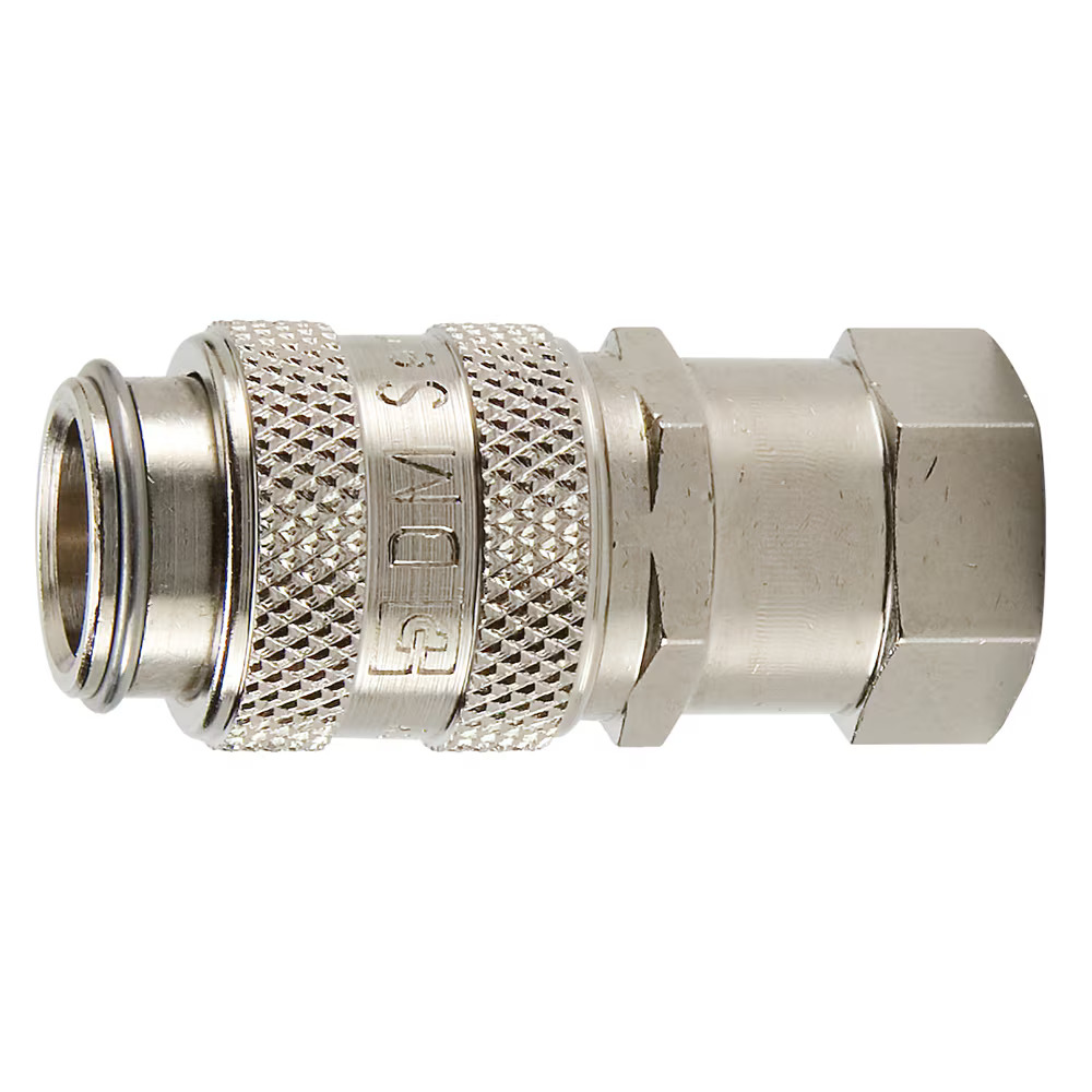 Miniature Size, Double Shut-off, Push to Connect Quick Couplings - DM Series Female Coupler Female NPTF