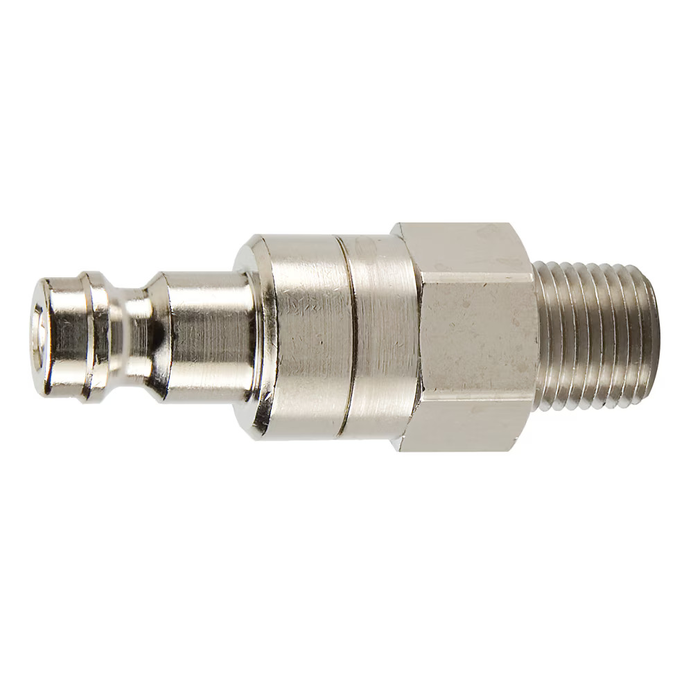 Miniature Size, Double Shut-off, Push to Connect Quick Couplings - DM Series Male Nipple Male UNF