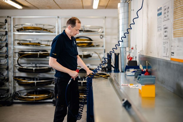 Kvalitetssikring af hydraulikslange