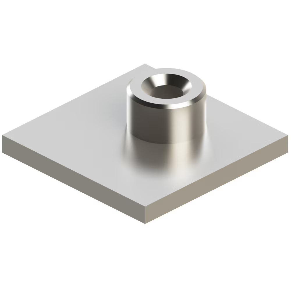 Clamps - Series A, Light Series (DIN 3015-1) Stainless Steel W5 (1.4401 or 1.4571 n/a Weld plate short