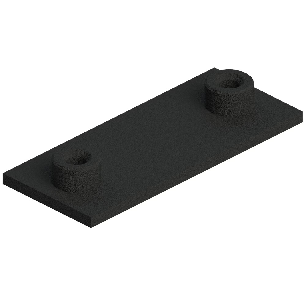 Clamps - Series A, Light Series (DIN 3015-1) Steel Phosphated Weld plate short