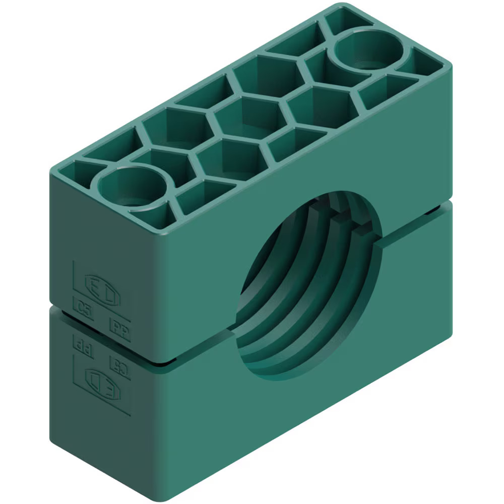 Clamp Halvdel (2 stk) - Rørbærer Serie C (Svær serie)