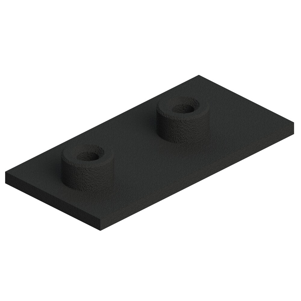 Twin Svejseplade - Rørbærer Serie A (Let Serie)