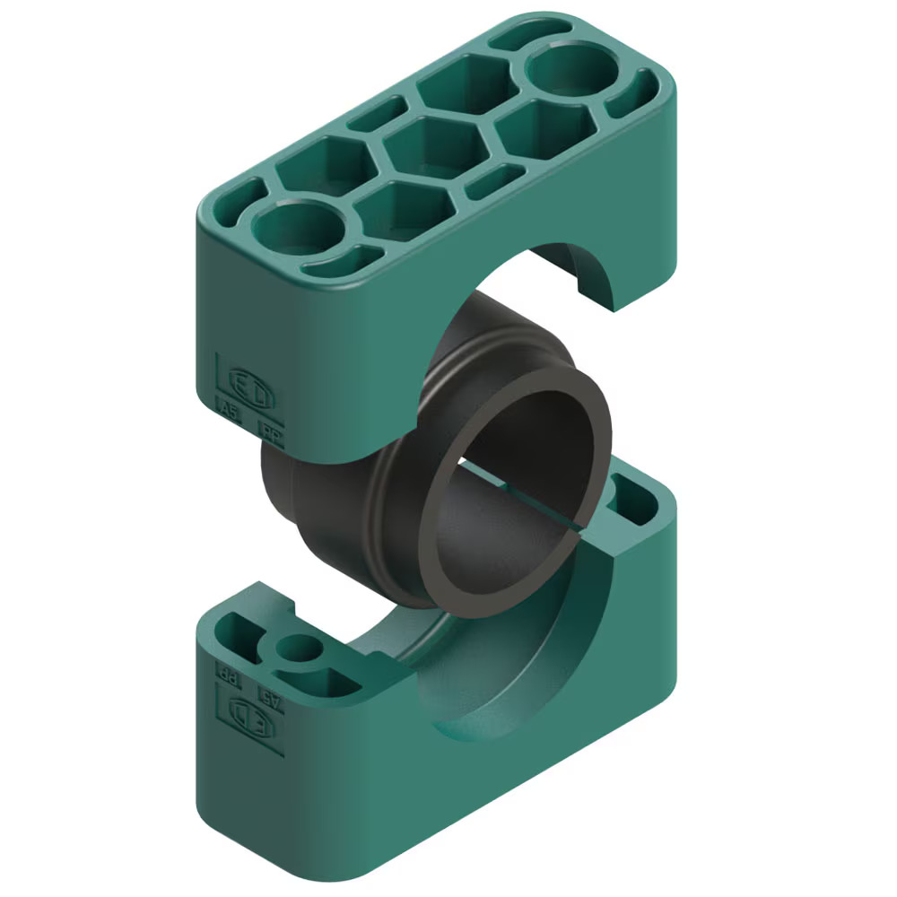 Clamps - Series A & C with Elastomerinlay Polypropylene A-Series