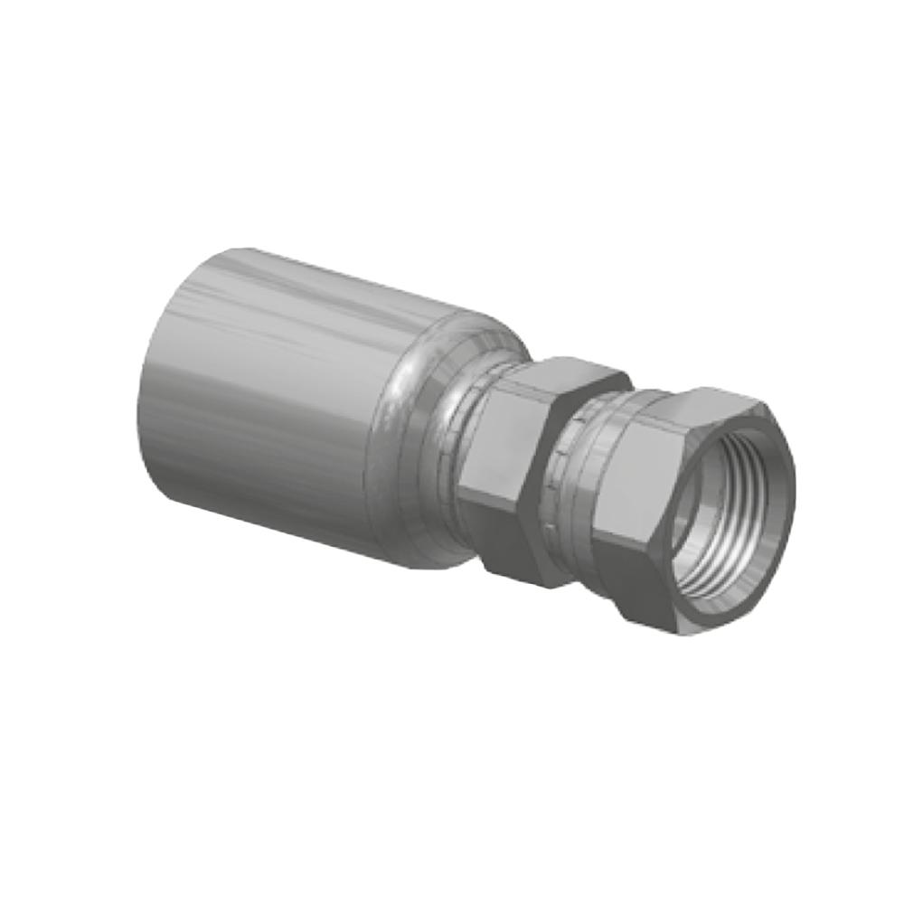 JIC Lige  Indstik - UN/UNF Svivel (Hun) indv. gev./Omløber (Udkravning 37°)