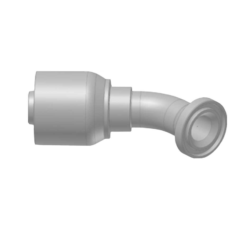 Flange Vinkel 45° Indstik -  Flange (Flat Seat)