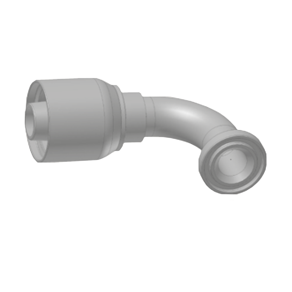 Flange Vinkel 90° Indstik -  Flange (Flat Seat)