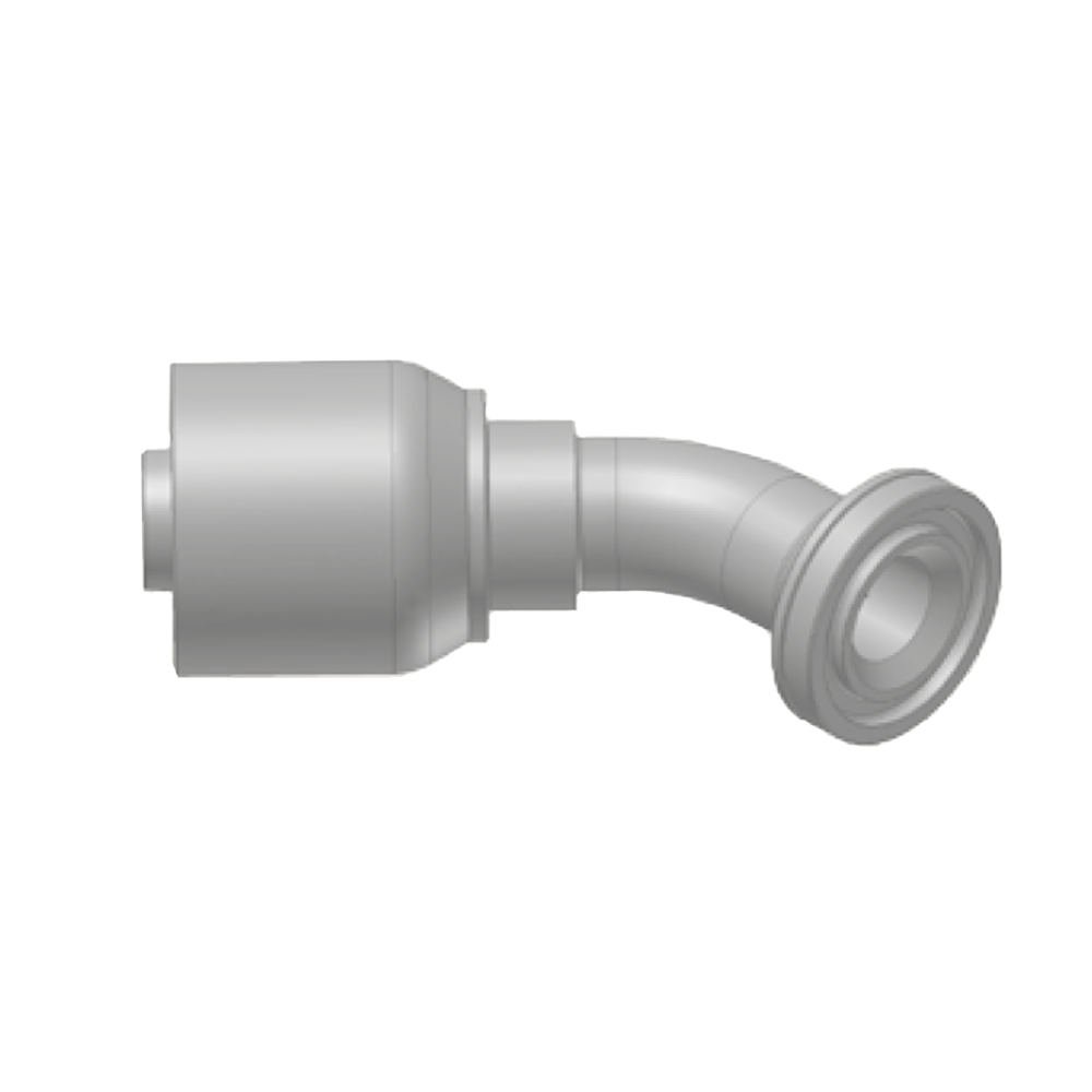 Flange Elbow 45° Insert -  Flange (Flat Seat)