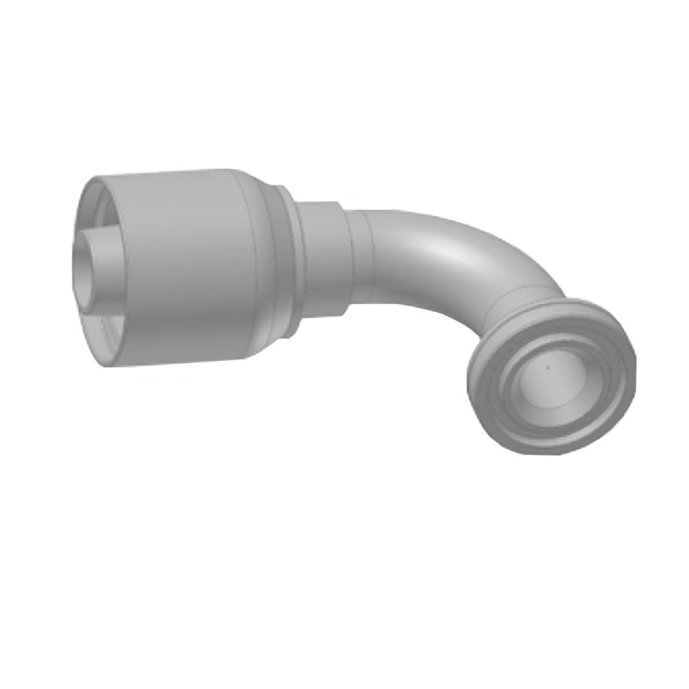 Flange Vinkel 90° Indstik -  Flange (Flat Seat)