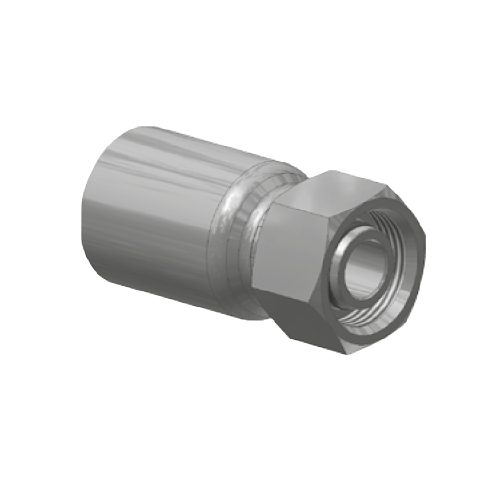 DIN - Metrisk Lige  Indstik - Metrisk Svivel (Hun) indv. gev./Omløber (Konus med O-ring 24°)