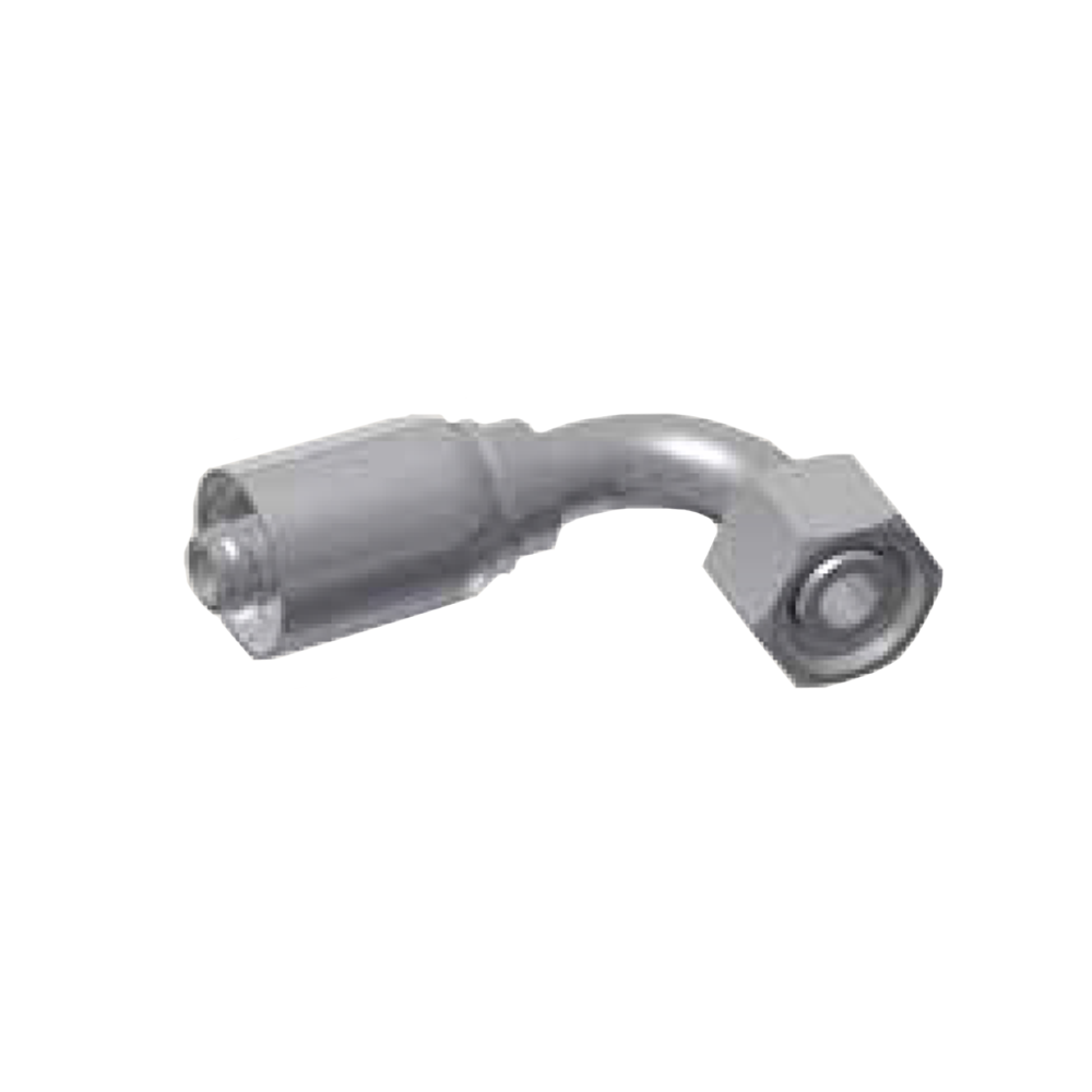 DIN - Metrisk Vinkel 90° Indstik - Metrisk Svivel (Hun) indv. gev./Omløber (Konus med O-ring 24°)