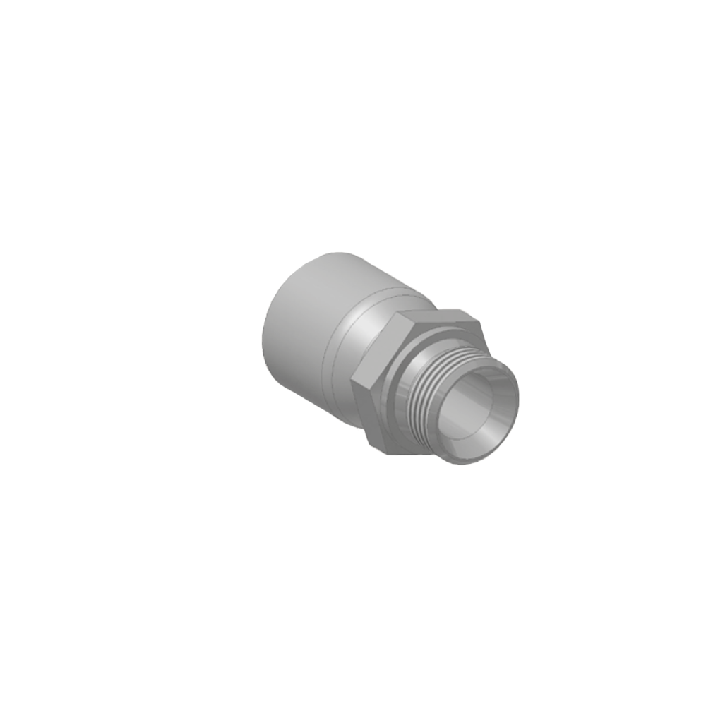 BSP Lige  Indstik - BSPP Han (Udkravning 60°)