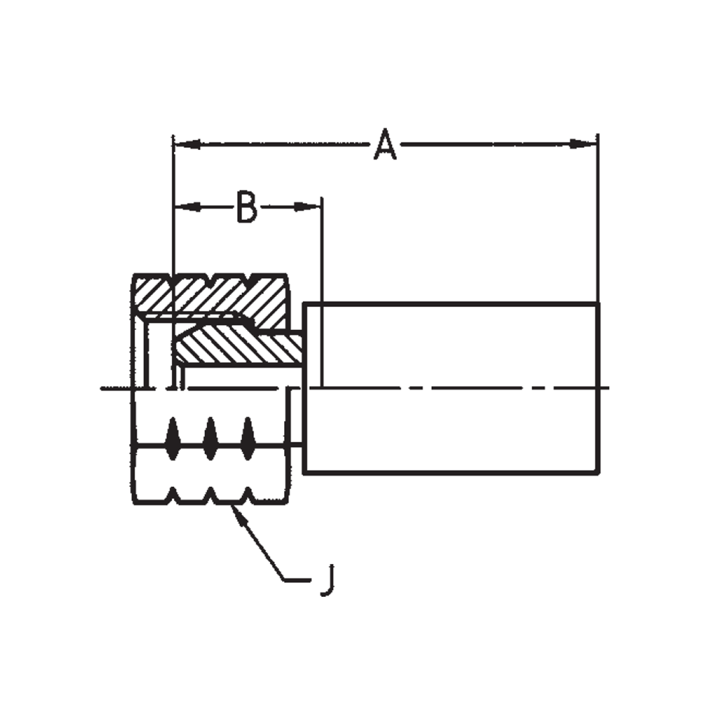 NPT Lige  Indstik - NPT/NPTF Svivel (Hun) indv. gev./Omløber (Gevind)