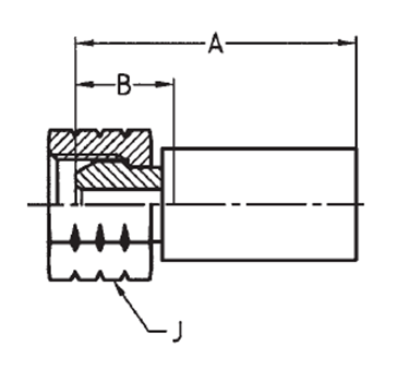 NPT Lige  Indstik - NPT/NPTF Svivel (Hun) indv. gev./Omløber (Gevind)