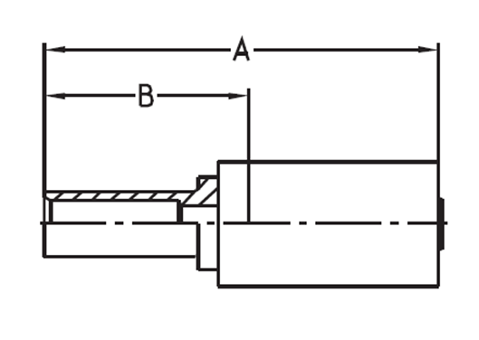 DIN - Metrisk Lige  Indstik - Metrisk Glat Rør Ende (Pakningsring DOZ)