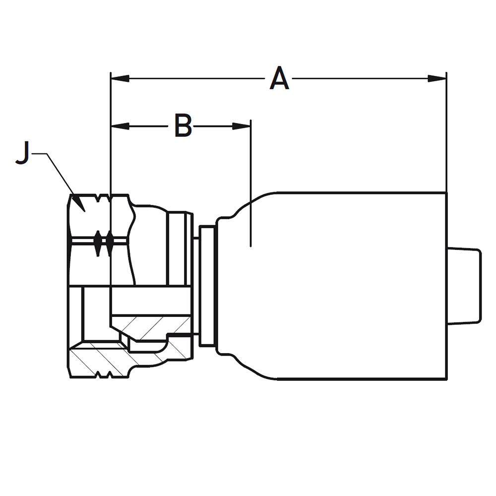 BSP Lige  Indstik - BSPP Svivel (Hun) indv. gev./Omløber (Konus 60°)
