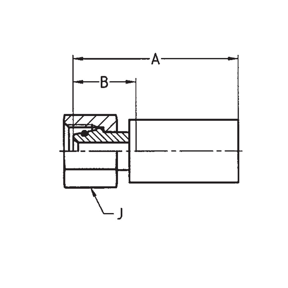 DIN - Metrisk Lige  Indstik - Metrisk Svivel (Hun) indv. gev./Omløber (Konus med O-ring 24°)