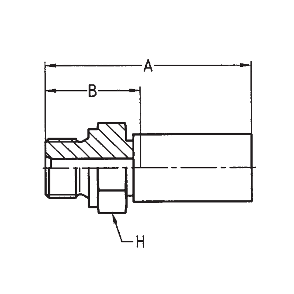 BSP Lige  Indstik - BSPP Han (Udkravning 60°)