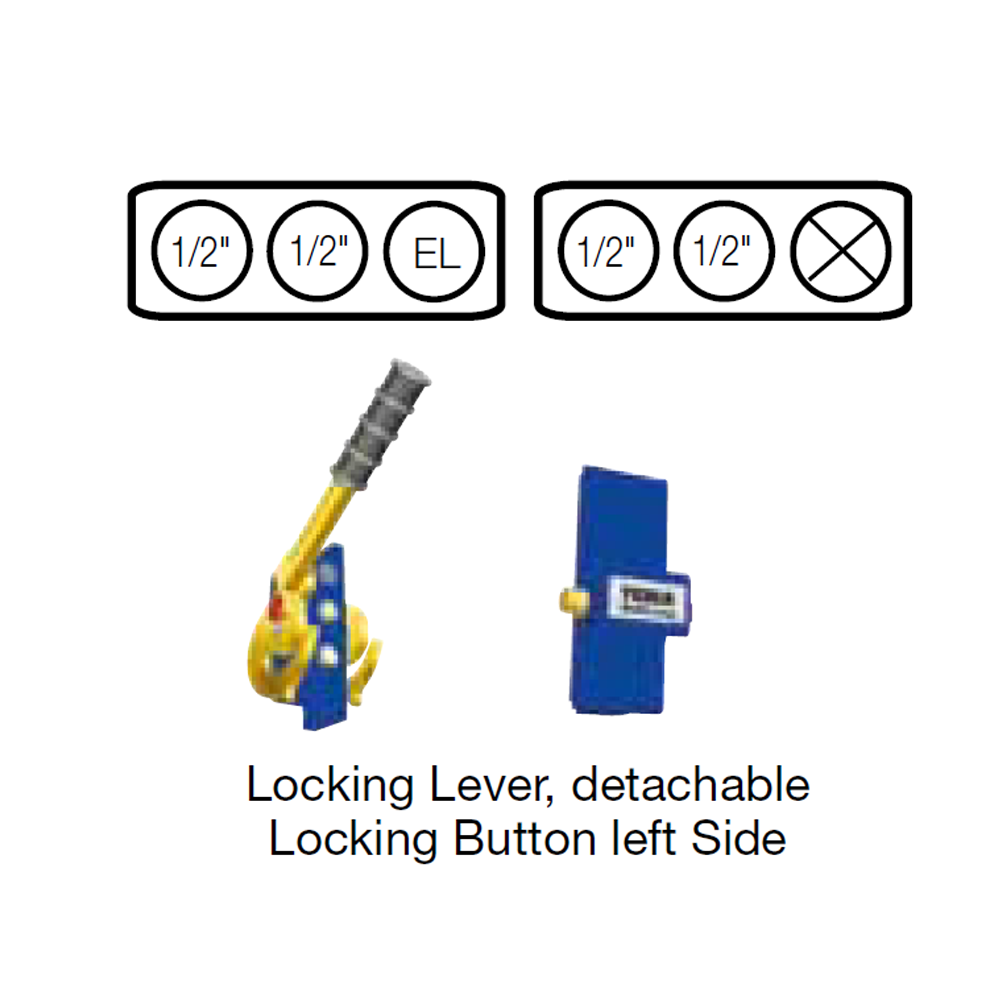 Serie C-Line Kompakt1 Lynkobling Plade Med Beskyttelseshætte (1/2)"