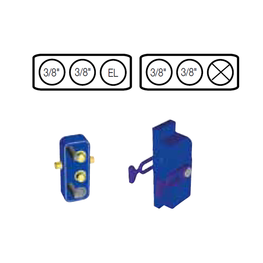 Serie C-Line Compact1 Lynkobling Han Plade Med Støtteplade